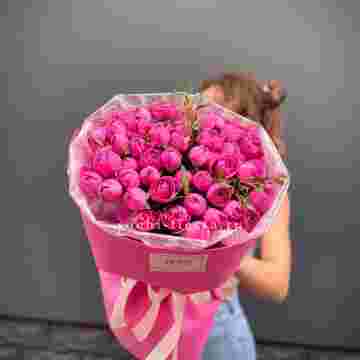 Кустовые розы букет Pink Мисти Баблс в Хосте и Кудепсте