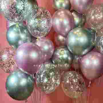 Фонтан шаров "Silver pink" - купить и заказать в Хосте и Кудепсте
